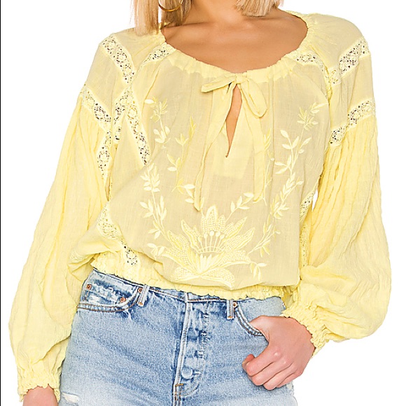 Free People Maria Maria Peasant Top